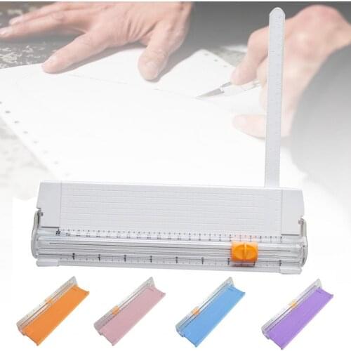 857A5 Paper Cutter Trimmer Portable Mini Paper Cutter Utility Knife with Foldable Ruler School Office Home Supplies Stationery