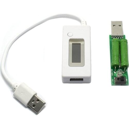 USB Current And Voltage Meter Monitor Tester Detects Mobile Phone Charging Mobile Power Capacity LCD Display