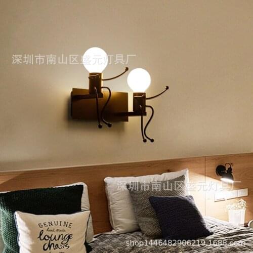 Vintage loft bed wall lamp living room decoration mirror light bedroom light bedside corridor bedroom wall lamp