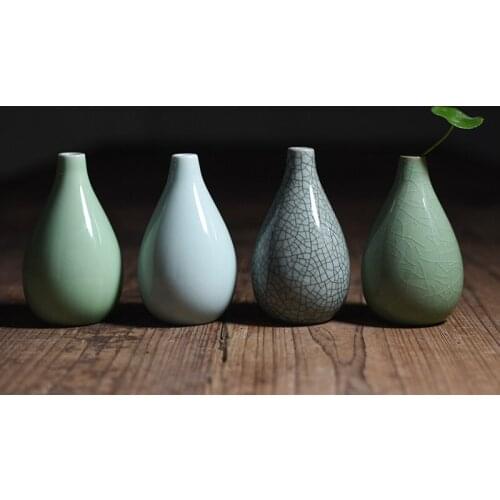 NEWYEARNEW Retro Ceramic Vase Tabletop Home Decoration Ethnic Handicrafts Office Decoration Vase Wedding Gift Business Gifts