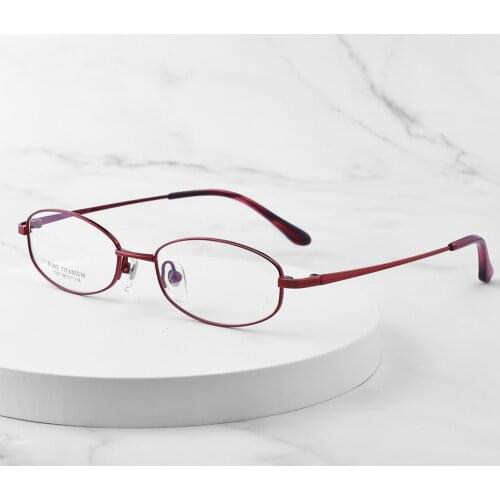 5327 new titanium eyeglasses frame for women lady eyewear prescription glasses myopia optiacl glasses