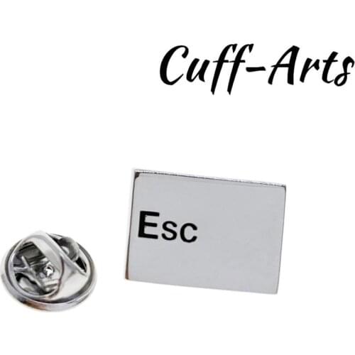 Lapel Pin Badges for Men Computer Esc Key Lapel Pin Brooches 2019 Classic Novelty Lapel Pin By Cuffarts P10344