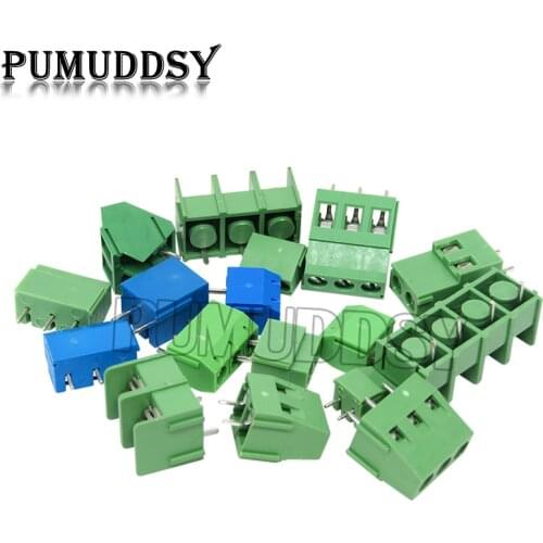 20PCS KF301 KF128 KF350 2P 3P 2pin 3pin Terminal Screw Terminal Connector Splice connector 5mm 3.5mm PUMUDDSY