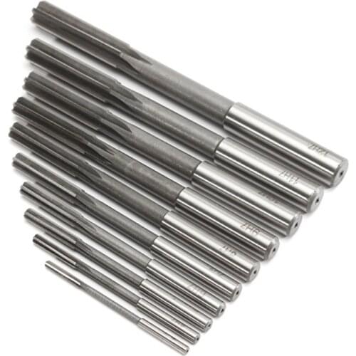 10pcs/Set HSS H7 Machine Reamer Straight Shank Milling Reamers Precision Chucking Machine Cutter Tool 3/4/5/6/7/8/9/10/11/12 mm