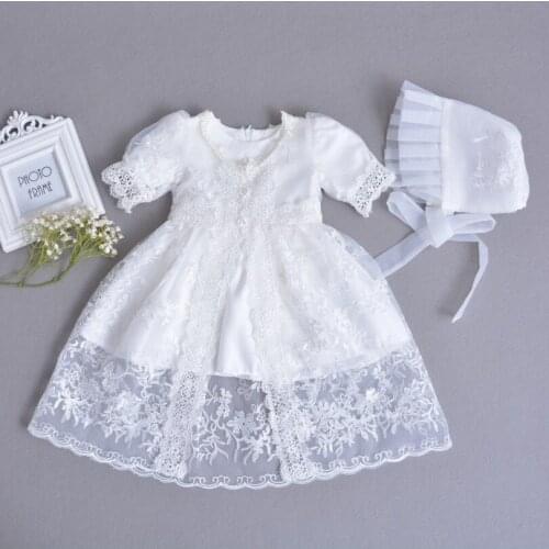 50-57cm Reborn silicone babies doll clothes fashion baptismal dress white wedding roupa babies bodysuit lol toys baby dress