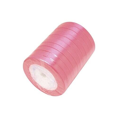 Satin Ribbon, Pink, 25yards/roll, 10rolls/group, 250yards/group