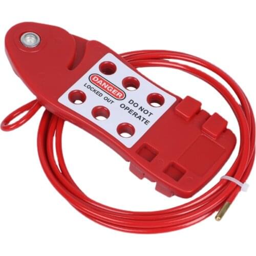 Free tag Economic Adjustable Wire Cable Lockout Fish-Shaped for Gate Valve lockout