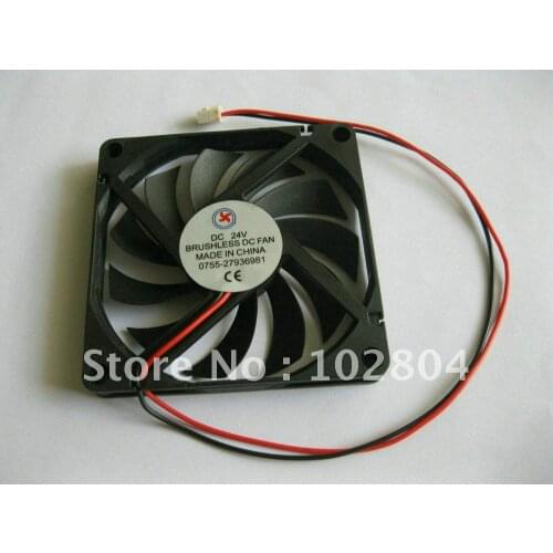 Brushless DC Cooling Fan 11 Blade 24V 8010S 80x80x10mm 2 Wires 20 Pcs