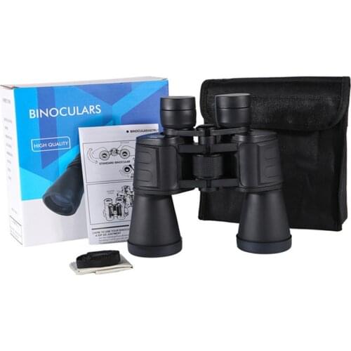 Outdoor Telescope Birdwatching Hiking Adjustable Focus Binoculars Camping Scouting Binoculars, Black