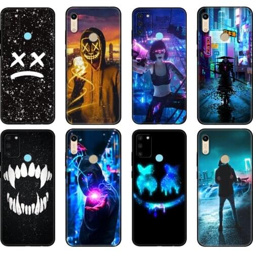 Black tpu Case For Honor 8a Prime 8s 9 10X Lite 9A 9C 9X Premium Pro 9S Case Cover Street Brand Boy Girls
