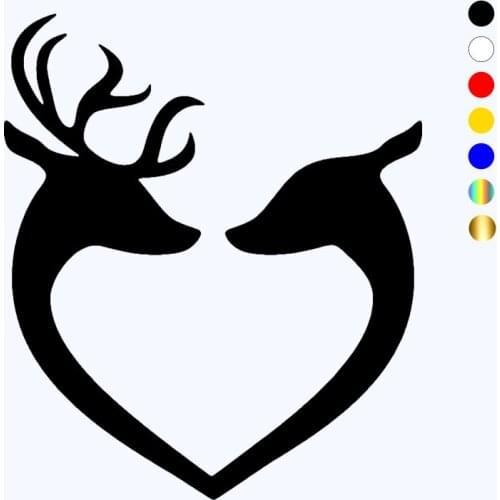 CK20410# Die-cut Vinyl Decal Deer Car Sticker Waterproof Auto Decors on Car Body Bumper Rear Window