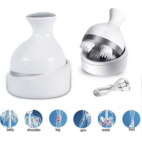 Electric Head Massager Wireless Scalp Massager Waterproof Prevent Hair Loss Body Deep Tissue Kneading Vibrating Health Care