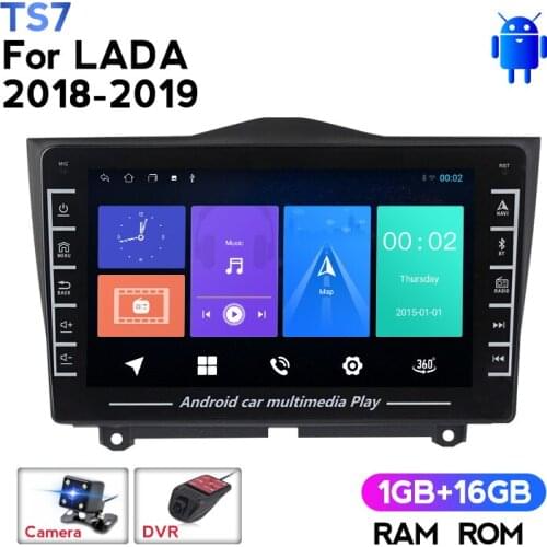 HD IPS Android Car Radio Multimedia Video Player Navigation GPS No 2 Din DVD for LADA Granta Cross 2018 2019 Camera DVR