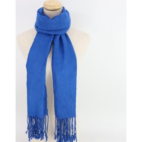 Jinjin.QC Womens Unisex Scarf Viscose Material Solid Colors Fashion Stylish Excellent Quality All Seasons Fashion Woman