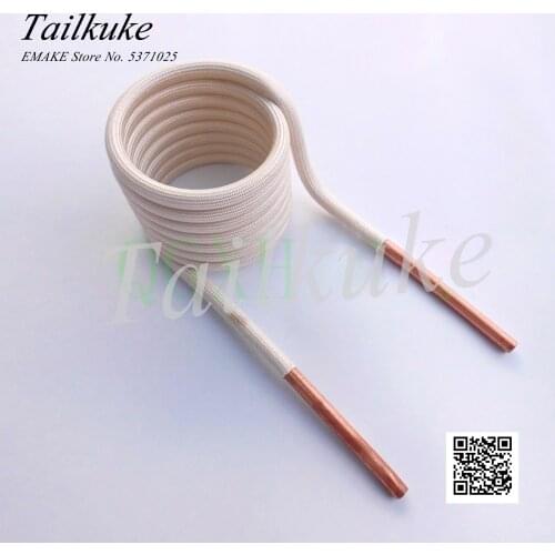 Induction Heating Coil ZVS Copper Pipe Water-cooled High-frequency Furnace Medium Frequency 6mm Quenching Without Tap DIY