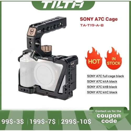 TILTA SONY A7C camera cage half cage wooden handel kit TA-T19-FCC body surround tactical suit