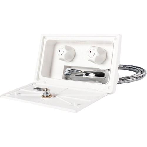 RV Exterior Shower Box Kit with Lock Boat Marine Camper Motorhome Caravan Access Q9QD