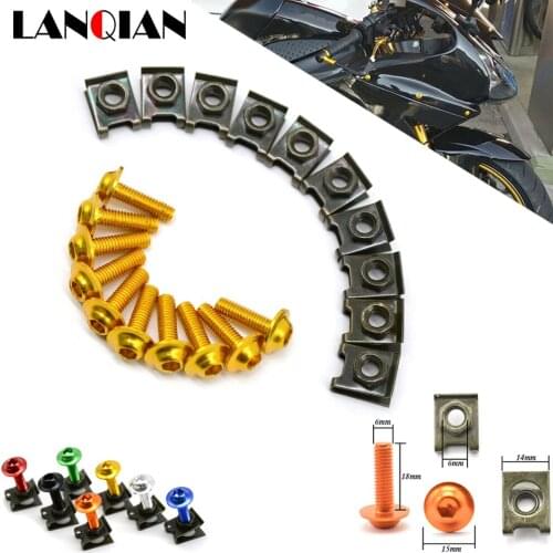 Motorcycle Fairing Screws Fastener Clips Body Spring Nut Bolts Kit For MV Agusta BRutale 675 BRutale DRagsteR 800 RR F3 675