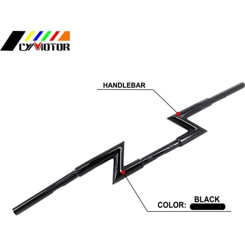 Motorcycle Universal 1" 22/25mm Handlebar Drag Handle Z bar For Harley Honda Yamaha Kawasaki Suzuki Chopper Bobber Cafe Racer