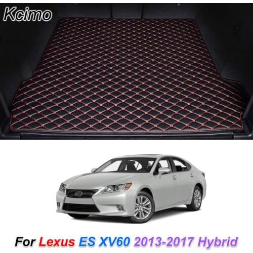 The Trunk Floor Leather Liner Car Trunk Mat Cargo Compartment Floor Carpet for Lexus ES XV60 2013-2017 Hybrid