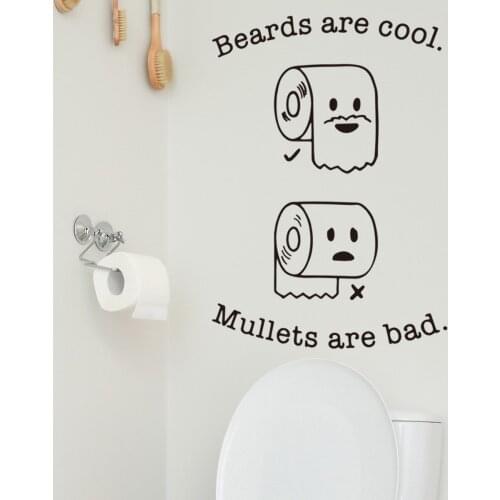 Bathroom Wall Stickers Funny Cat Pattern Waterproof Cartoon DIY Funny Toilet Vinyl Wall Decals for Home Decoration