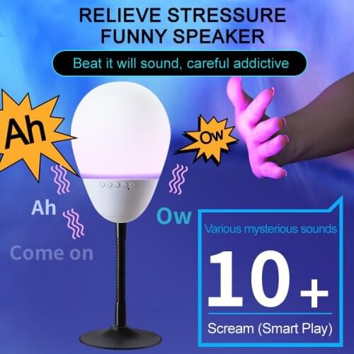 New creation smart Bluetooth speakers colorful sleep lights hi-fi subwoofer hand flapping sound decompression support TF card