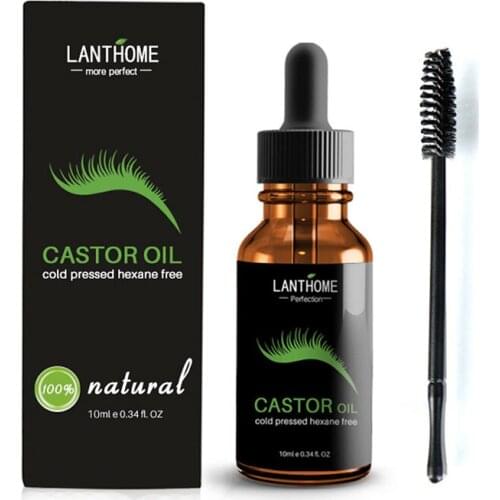 Organic Castor Oil Eyelash/eyebrow Enhancer Growth Serum 100% Natural 10ml Eyelash /Eyebrow Growth Oil Cosmetics Make Up