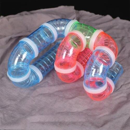 Plastic Training Playing Tools DIY External Tunnel Hamster Toys Multifunctional Hamster Cage Accessories 1 PC Hamster Pipeline