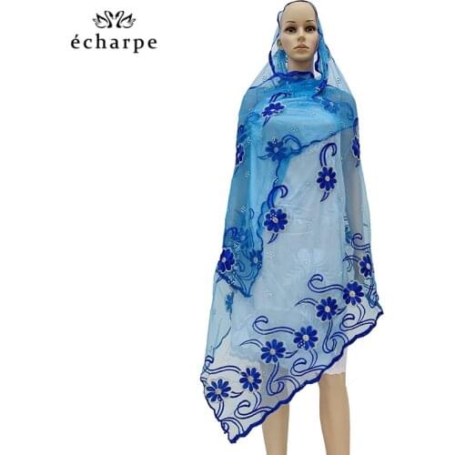 SALES SCARF ! African Women Scarf Soft Big Size Chemical Mesh Scarf Daily Scarf Islamic Dubai Pashmina Wraps TH127