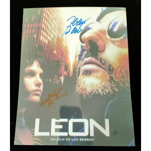 Hand signed Léon Jean Reno Natalie Portman autographed photo 8*10 limited 122020A