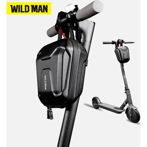 WILD MAN Front Bags MTB Bicycle Bag EVA Hard Shell Handbag Large Capacity Storage Bag E-bike Bag Accessories
