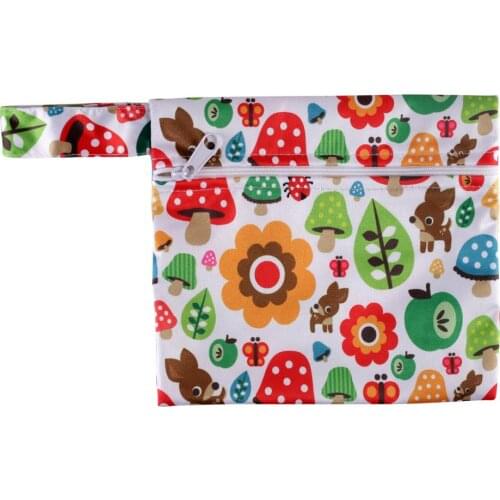 Baby Products Baby Diaper Bags Waterproof Mini Wet Bag Reusable Travel Outting Bag For Nursing Pad And Makeup Remover