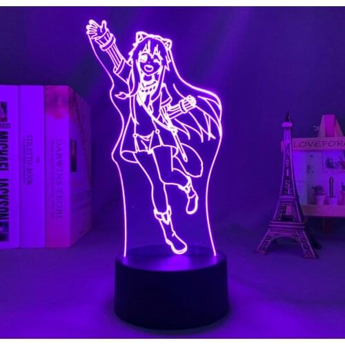 Manga Led Light The Rising of The Shield Hero Raphtalia for Bedroom Decor Night Light Gift Acrylic Anime 3d Lamp Room Decor