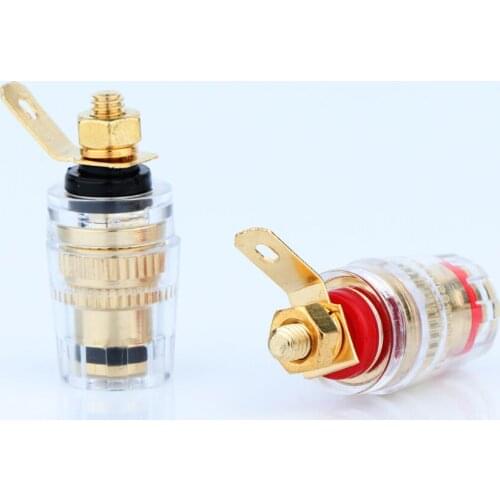 8Pcs BP1118 4mm Amplifier Speaker Terminal Binding Post Banana Plug Jack