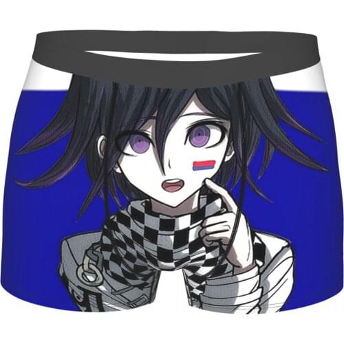 Kokichi Danganronpa Game Underpants Breathbale Panties Mens Underwear Print Shorts Boxer Briefs