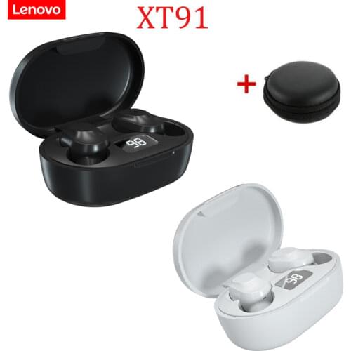 Lenovo XT91 TWS Earphone Wireless Bluetooth-compatible Headphones AI Control Gaming Headset Stereo bass With Mic Noise Reduction