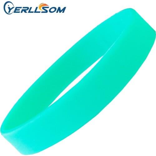 YERLLSOM free shipping 100pcs/Lot green rubber silicone wristbands with custom logo for events Y061115