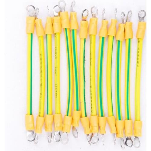 Ground wire yellow green color grounding cable bridge jumper room equipment grounding wire X50