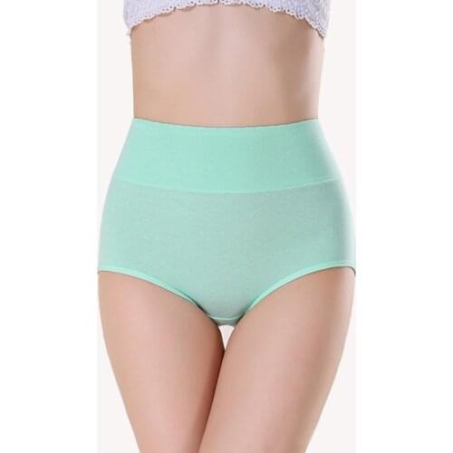 Women Cotton Underwear Abdomen Pantis Breathable Trigonometric Lingeries Female Sexy Panties Body Shaping Briefs High Waist