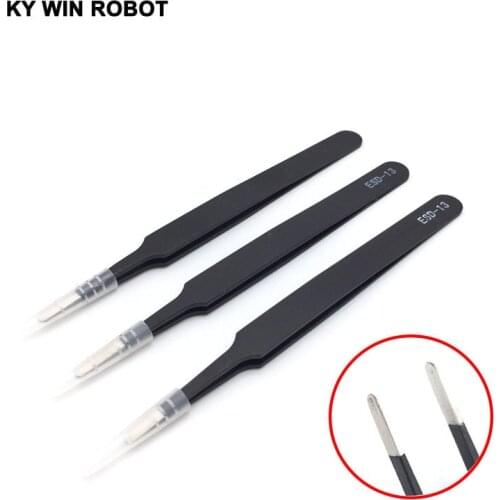 1PCS ESD-13 Anti-static Curved Straight Tip Forceps Precision Soldering Tweezers Set Electronic ESD Tweezers Tool