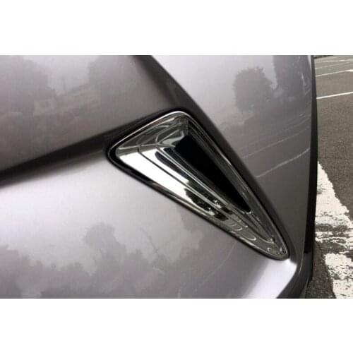 2 Pcs ABS Chrome Car Front Fog Light Lamp Cover Trims For TOYOTA C-HR 2017 Car Styling Auto Accessories car accessories