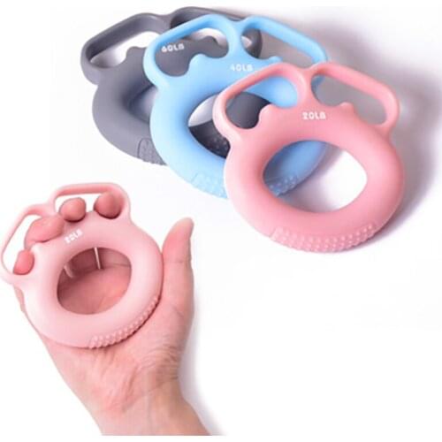 3 Pcs Silicone Finger Gripper Strength Trainer Hand Grip Wrist Yoga Stretcher Dynamometer Carpal Expander Exercise Pow Fitness