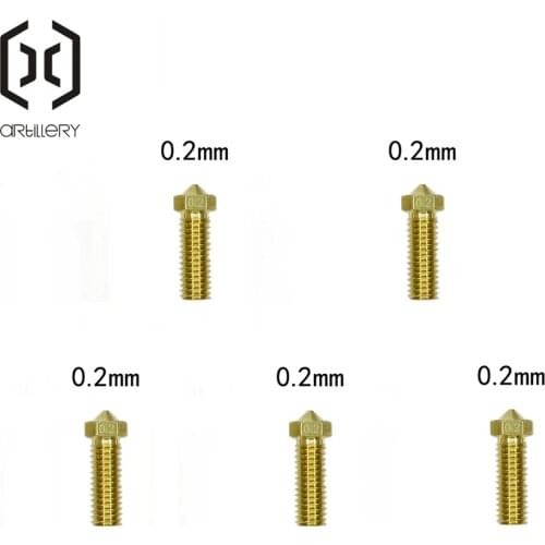 2020! Artillery 3D PrinterSidewinder X1 And Genius 5pcs Nozzle for 1.75 Filament