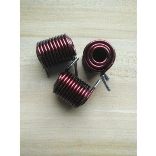 5UH Custom Inductance Three-layer Horizontal QZ2.0 Copper Wire 8 Inner Diameter 25MM Foot Pitch Power Amplifier Hollow Coil