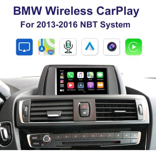 Wrieless Car Carplay support Iphone Android Auto Mirror Map Music Siri For 2013-2016BMW F20 F21 F23 1 Series X1 X3 NBT System
