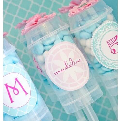 Free shipping cake tube bucket cake decoration pushcake bakeware transparent rainbow cake