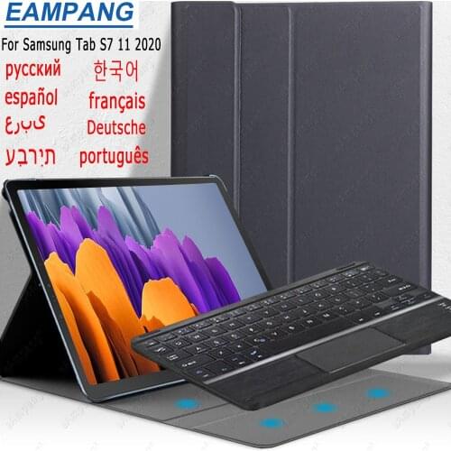 Case Keyboard for Samsung Galaxy Tab S7 11 T870 T875 Cover Russian Spanish Arabic Korean Keyboard Case for Samsung Tab S7 11