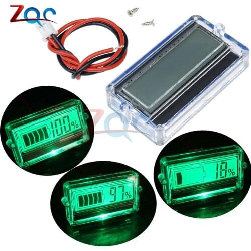 12V 24V 36V 48V LCD car Acid Lead Lithium Battery Capacity Indicator Digital Voltmeter Voltage Tester