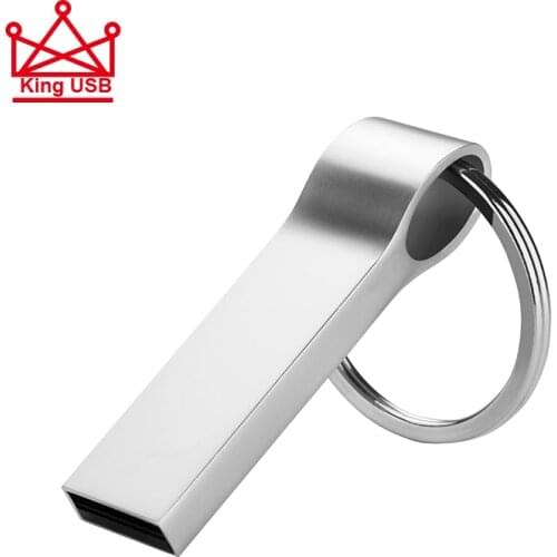 Metal usb flash drive 64GB 32GB 16GB 8GB 4GB pen drive pendrive флешка waterproof silver u disk memoria cel usb stick gift chain