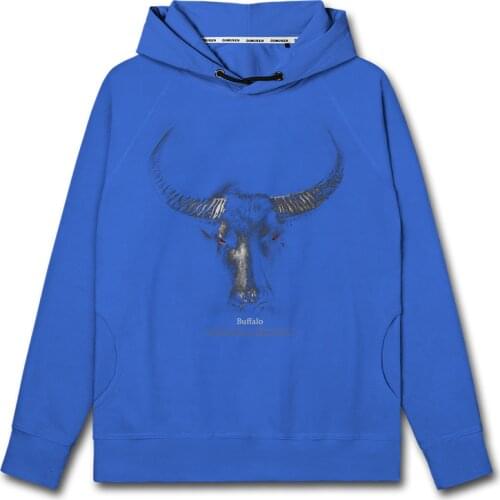 HD tide animal devil mad cow Crazy domineering pattern mens hoodies mens fashion new pullovers hoodie winter autumn clothes